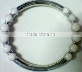 Elegant Round Silver Belt Buckle Decoration