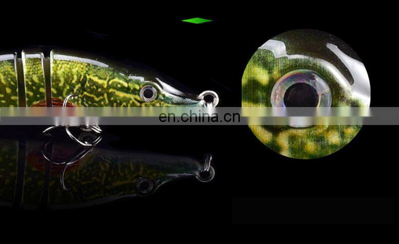 5 Inches 12.5cm 21g 8 Sections All Swimming Depth Artificial Professional Multi-Jointed Pike Fishing Lure