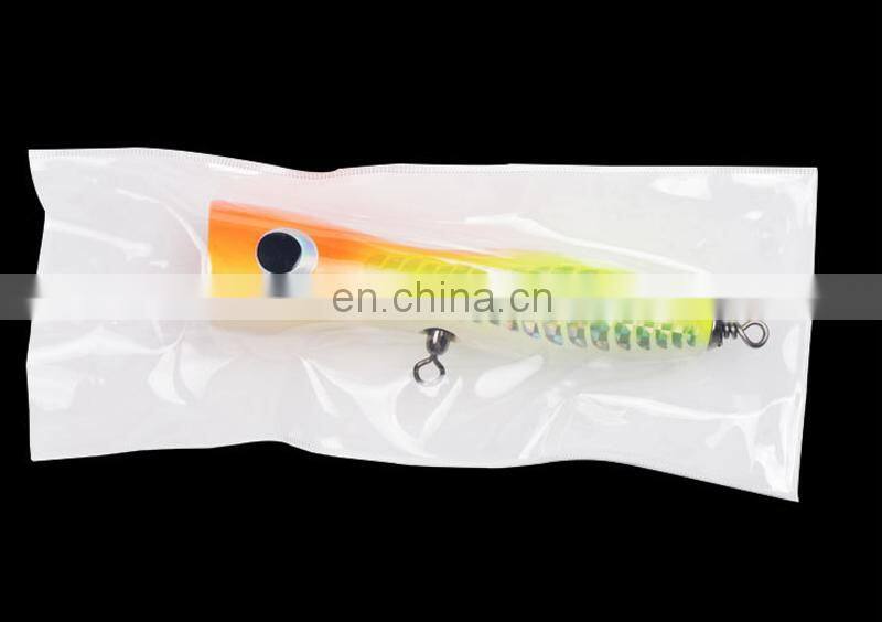 Amazon 15cm 65g Topwater Long Throw Laser Coating Wooden Poppers Fishing Lures