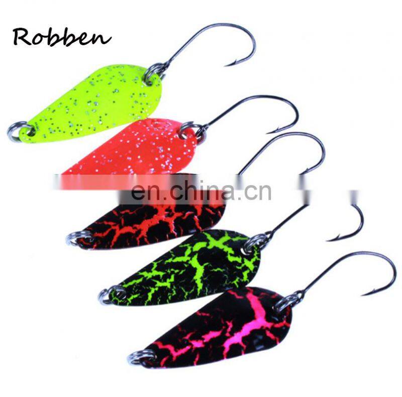 Amazon 3cm 3g 5 Colors Paillette Blade Salmon Spoon Bass Bait Copper Spoon Lure