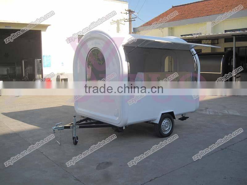 Fried ice cream cart trailer/ ice pan machine cart trailer/ cold ice plate cart trailer