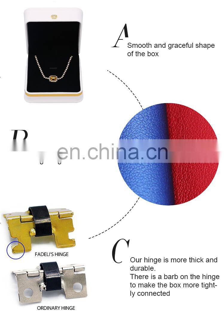 factory wholesale custom pu leather jewelry bracelet bangle earring ring pendant necklace box