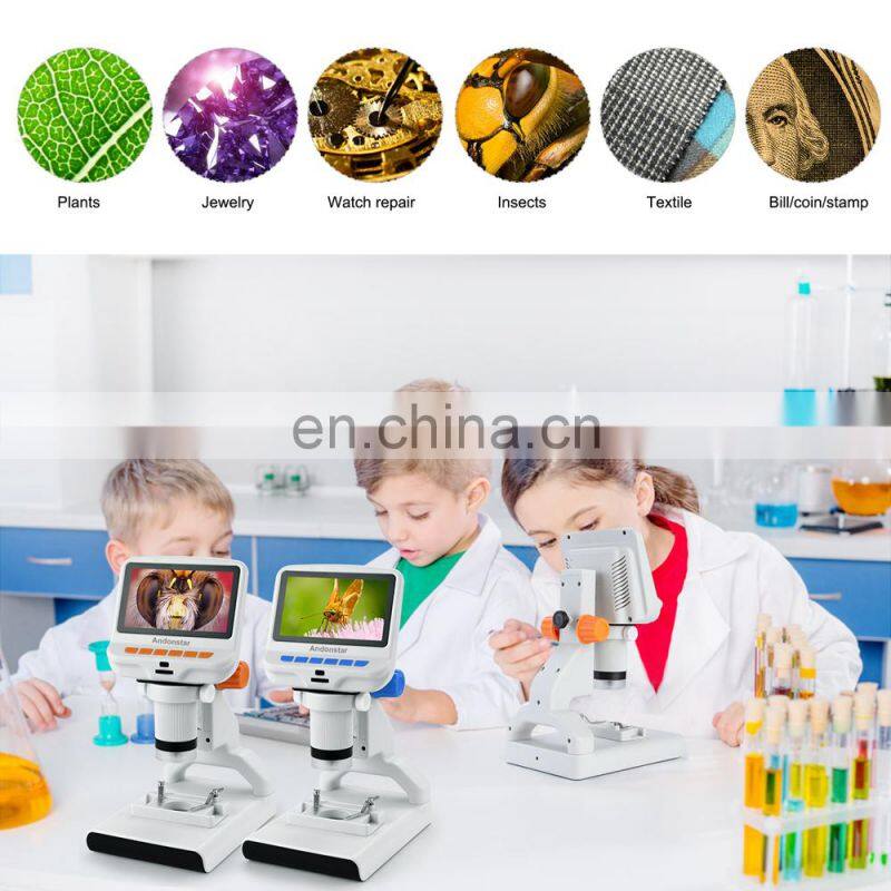 Andonstar AD102 220X 4.3" Science Section Observation PC Connection Kids Digital Microscope