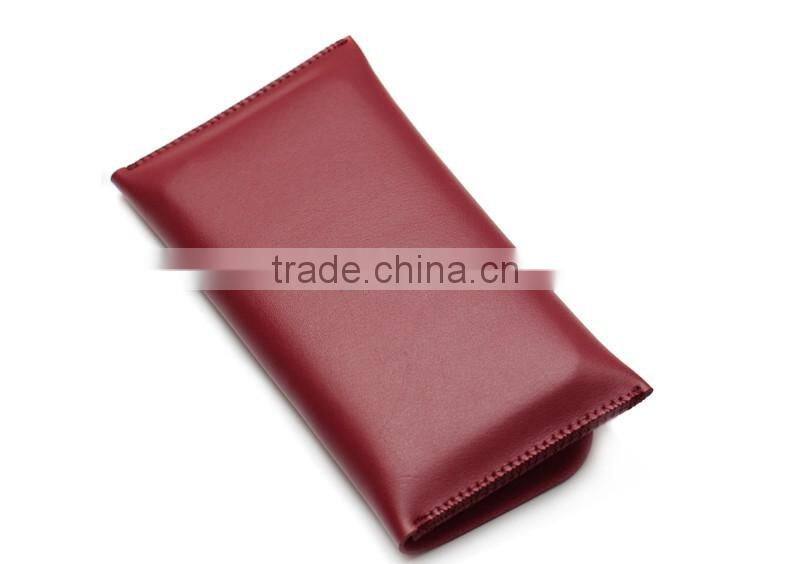 New Fashion Genuine Leather unisex Cell Phone Pouch Mobile Phone Purse Bag