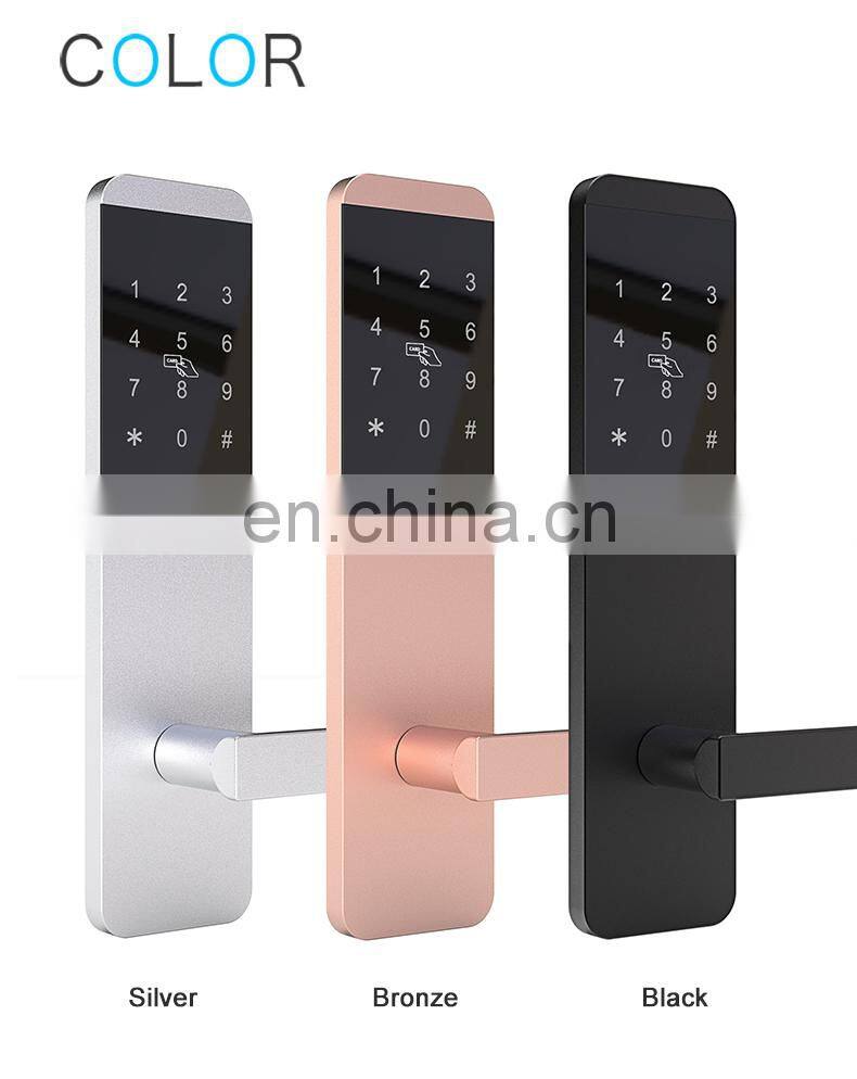 Security Ble Ttlock App Rfid Card Electronic Digital Hotel Lock For Hotel Apartment Airbnb