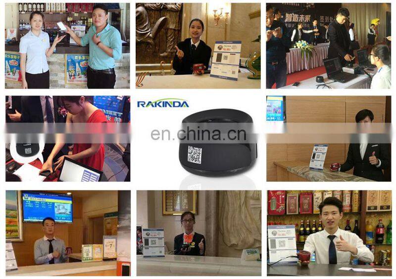 Rakinda Desktop 1D 2D Barcode Reader Scanner for Mobile Payment with USB and White LED Light Source