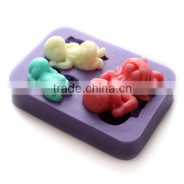 Nicole angel shaped silicone mold for fondant