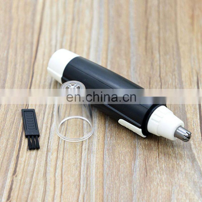 New Portable Electric Nose Hair Trimmer Man Shaving Nose hair removal shaver clipper Black No Spray Nose Hair Clipper