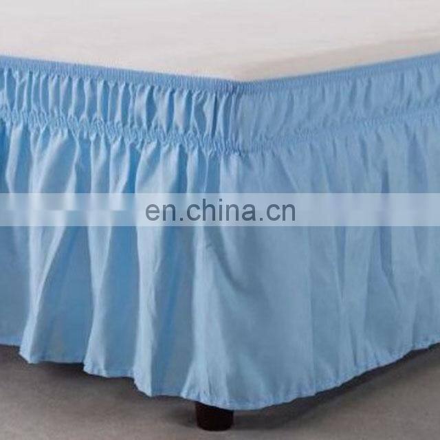 Amazon Hotsale Easy Fit Wrap Around Elastic America Style Bed Cover Skirt Bed Skirts For Home
