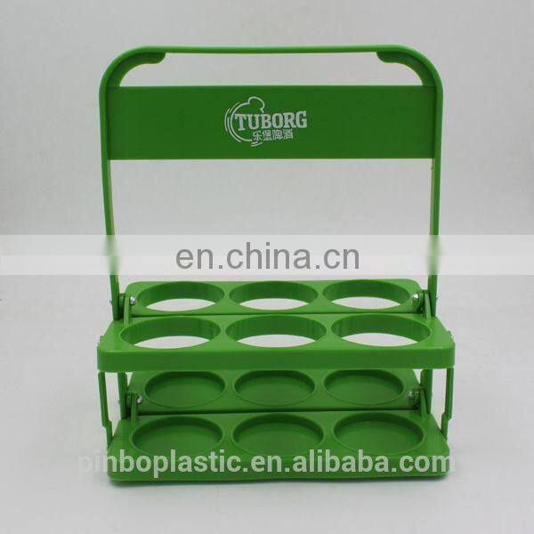 Plastic 6 Pack Collapsible Plastic Water Bottle Carrier