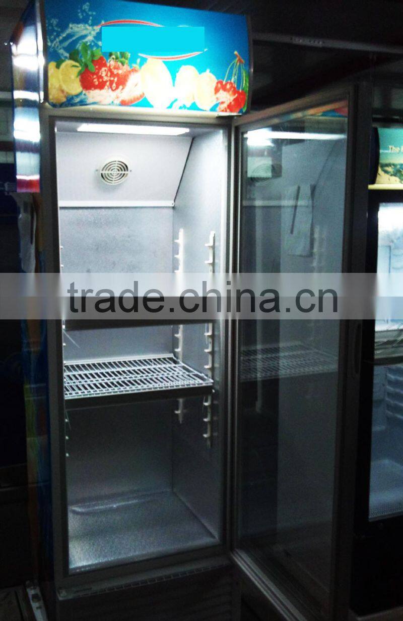 268L 298L showcase glass refrigerator vertical showcase refrigerator price