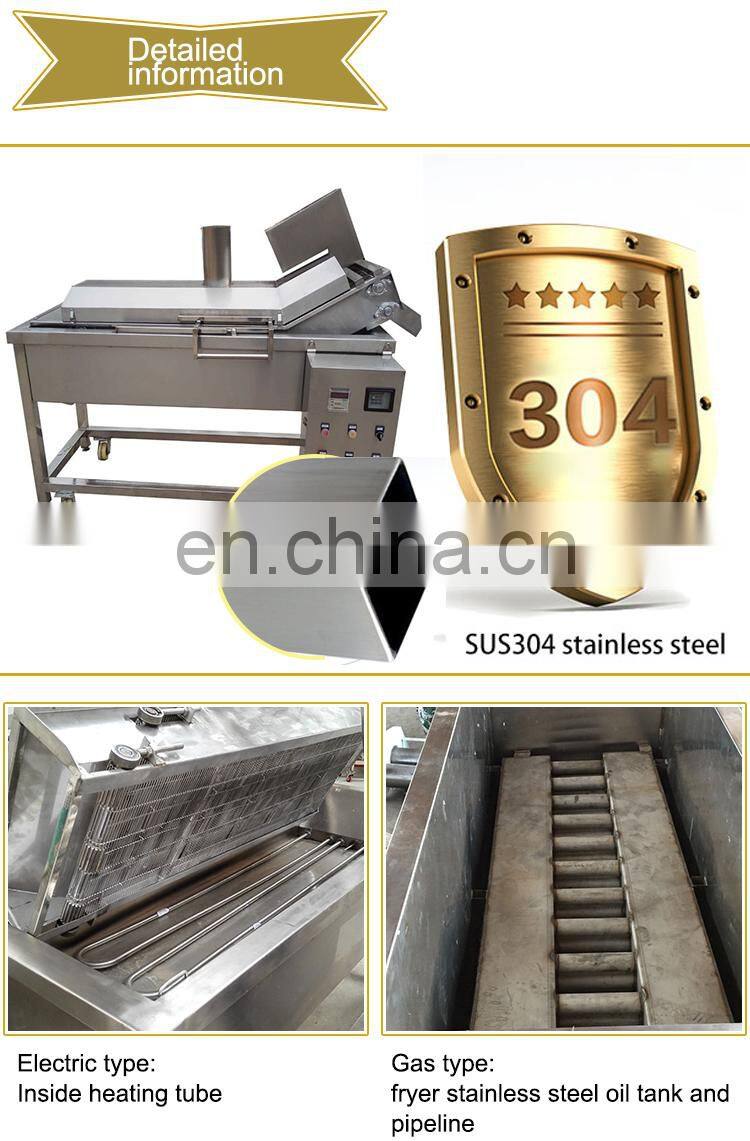 High efficiency Electric Type or Gas Industrial Potato Chips Banana Samosas French Fries Conveyor Fryer