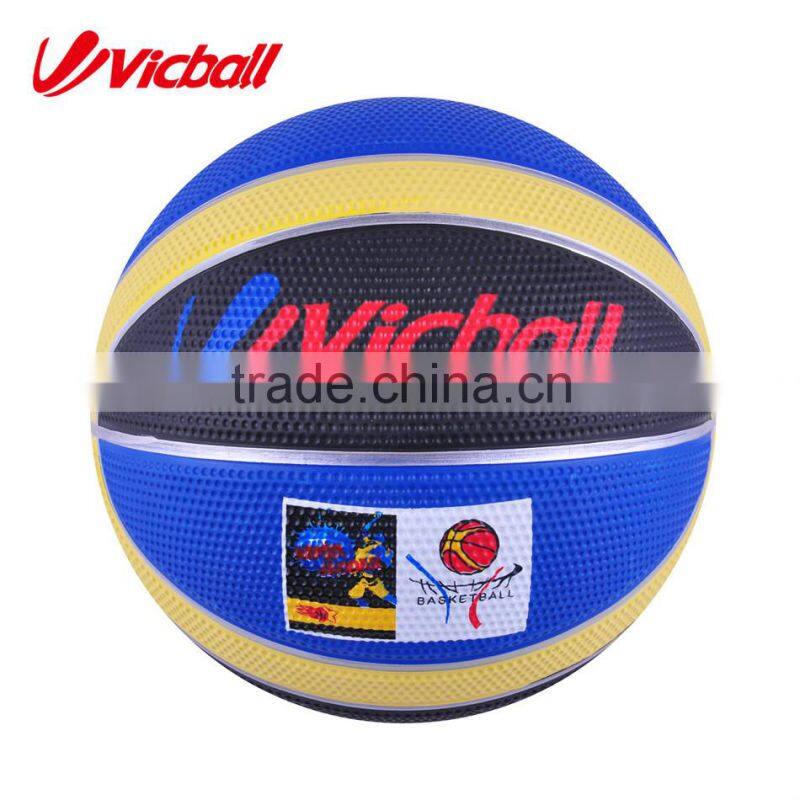 colorful rubber basketball