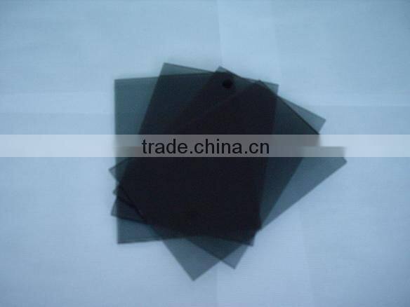 smooth and flat surfaces on both sides Black float glass