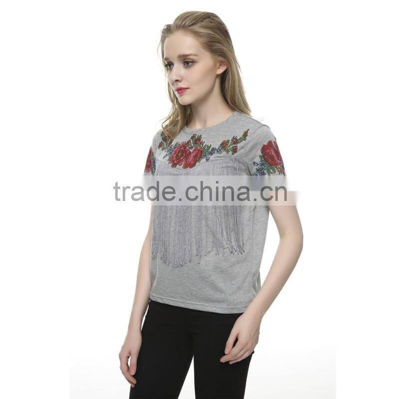 OEM manufactuer high quality printing t shirt with wholesale price cotton t shirt TS022