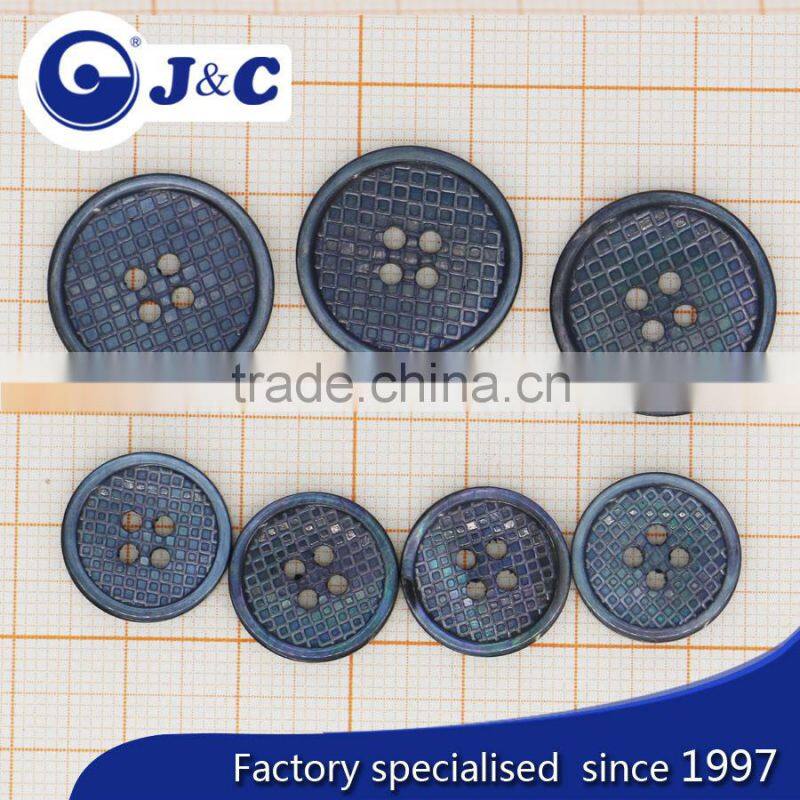 Manufacture black mother of pearl sea shell button