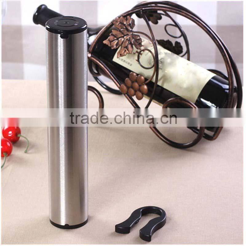 Stainless steel battery operated wine corkscrew bottle opener with International standard