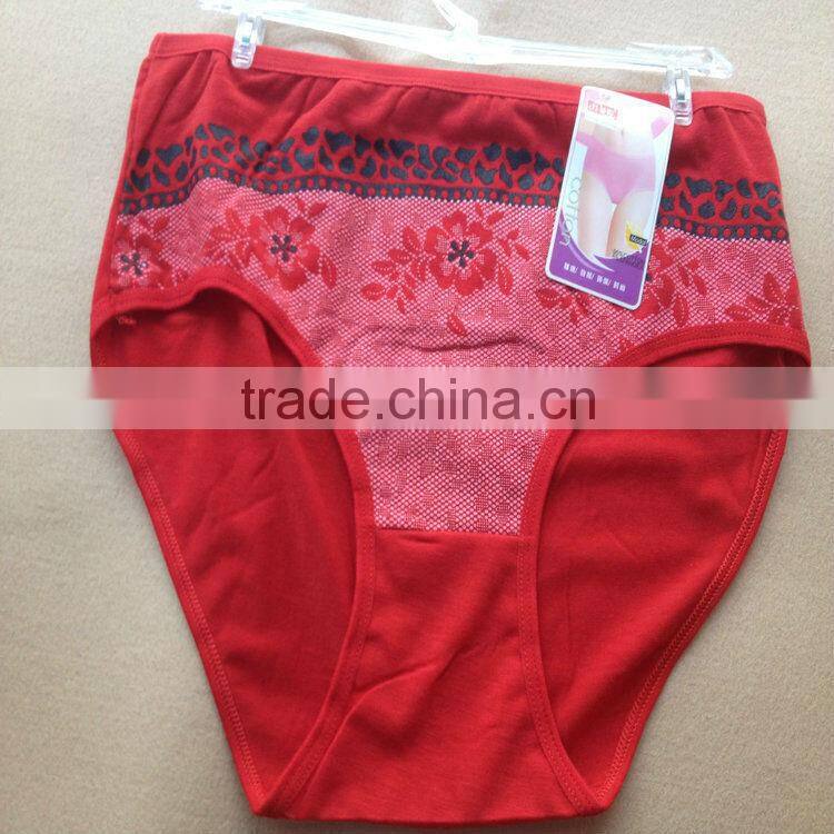 0.49USD High Quality Mixing Colors Cotton Material Large Size Fat Sexy Ladies Panties/Thongs (jlhnk216)
