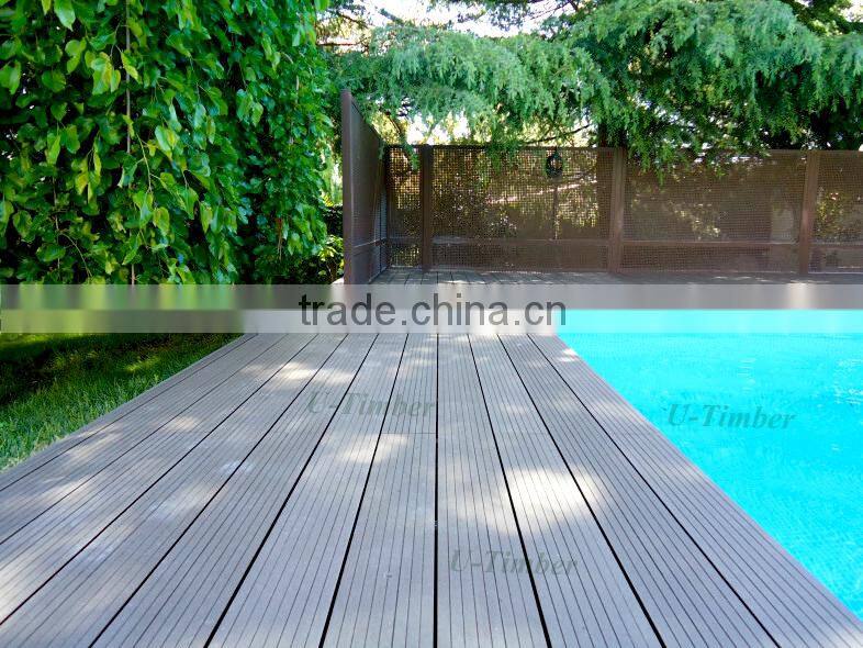 Decorate your swimming pool with WPC decking boards profiles composite wood