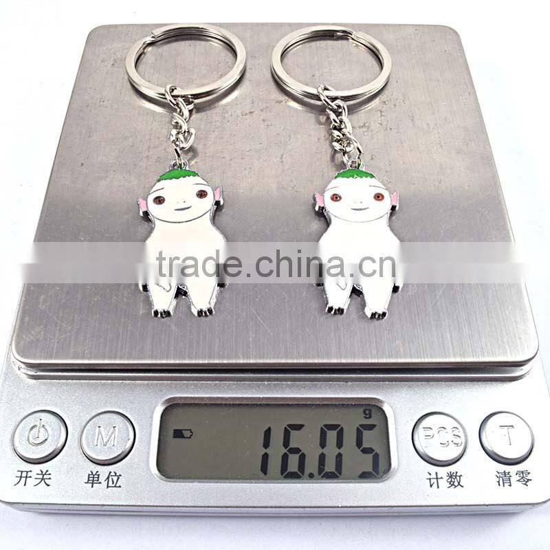 cartoon characters key chain samples steel wire keychain
