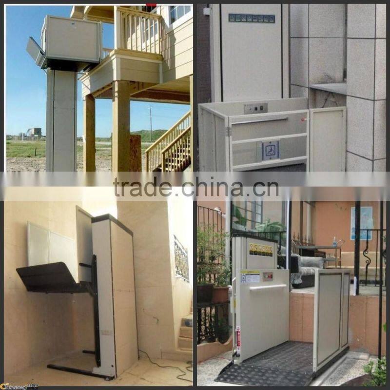 CJR High-tech Vertical Wheelchair Lift/Home Lift/disabled lift suppliers