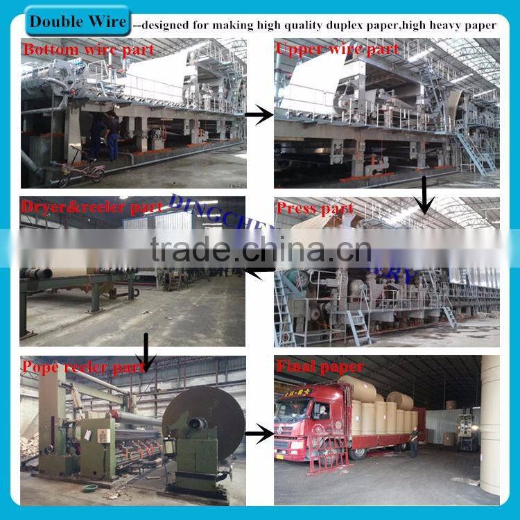High Performance 1575mm Corrugated Paper Machine with Capacity of 10 Tons Per Day