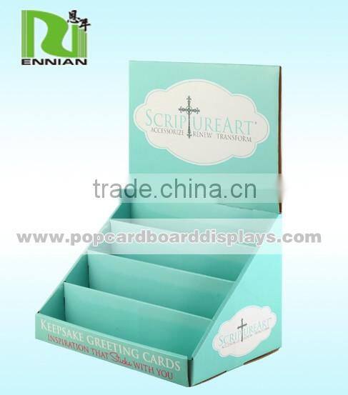 Four tiers small cardboard counter display