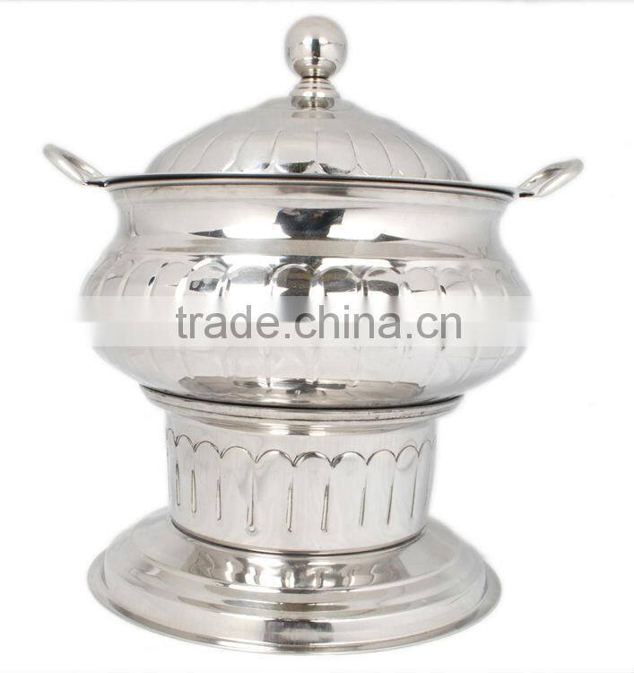 Steel Cheffing Dish, Wedding & Party utensils, food serving dish, hot keeping dish, Catering item, Hotel & Restaurant utensils