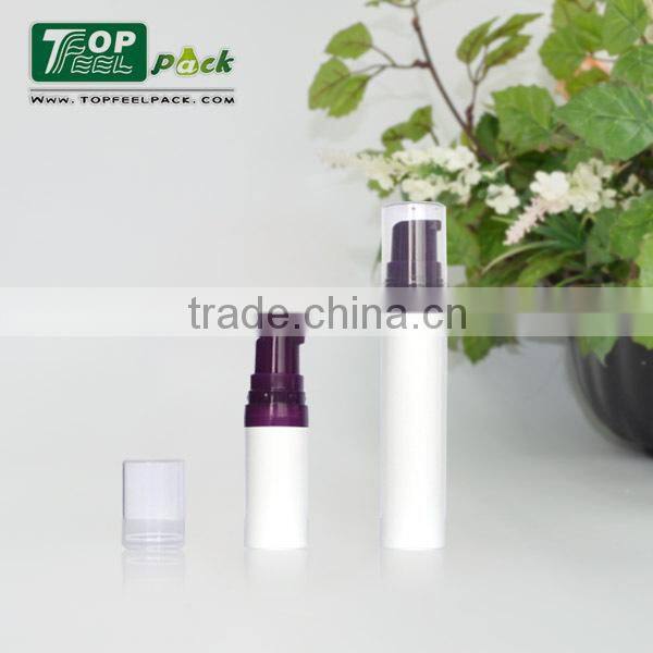 Cosmetic PP material 5ml 10ml airless pump bottle with cap
