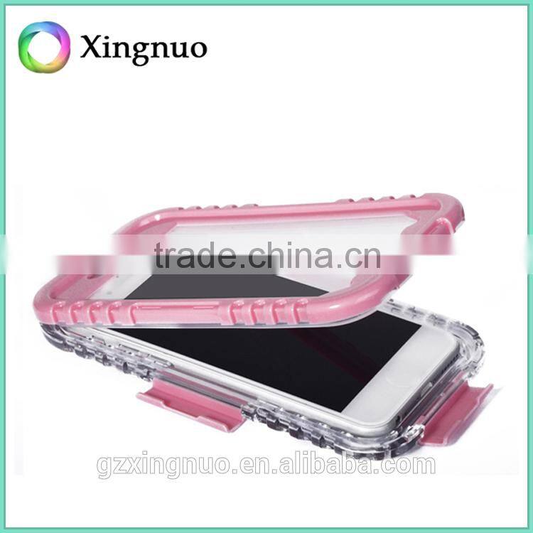 Fashion design clean pc silicone waterproof phone case for iphone 6