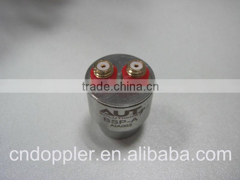 Small parts inspection-Dual crystal transducer and probe