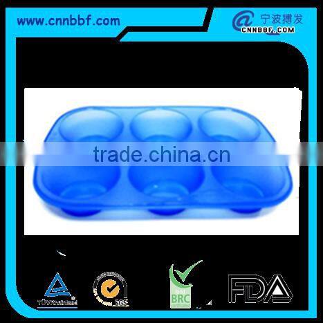 Custom bakeware silicone 6 cup cake mold colorful cake making tools