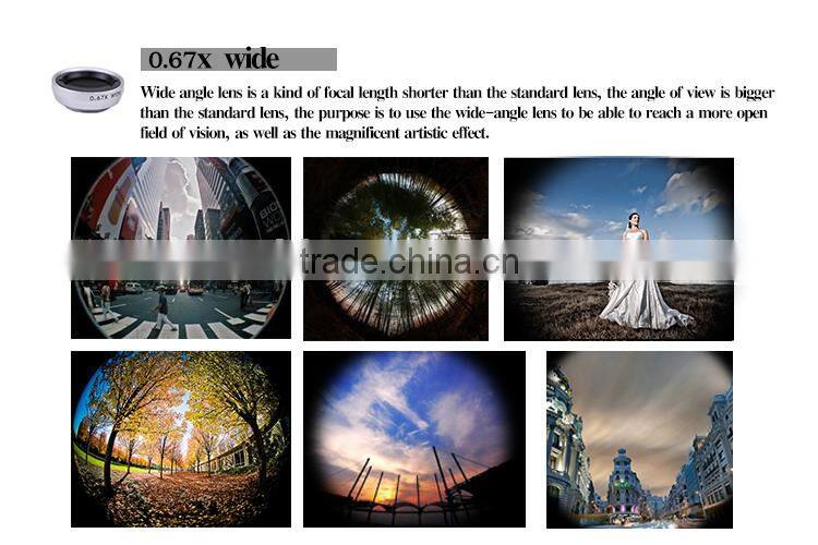 Universal Clip 0.4X Super Wide Angle Selfie Mobile Phone Camera Lens