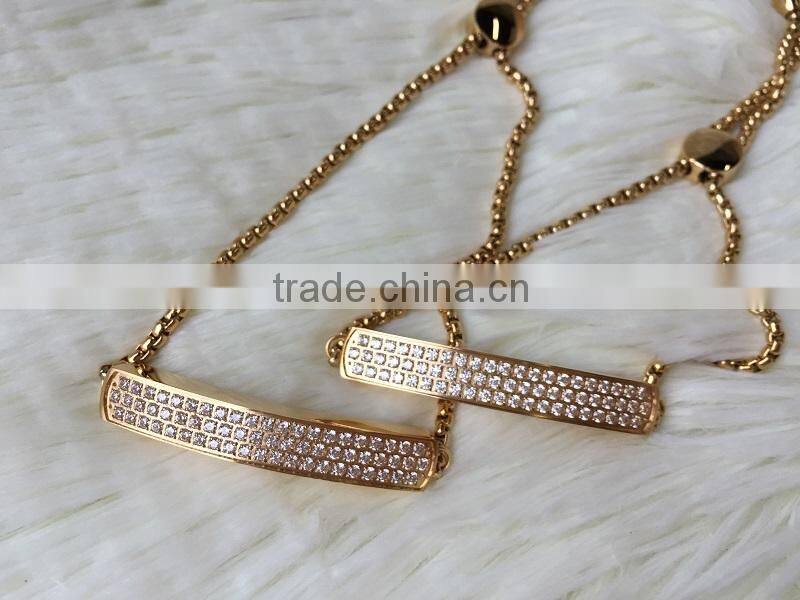 Latest Fashion Ladies Bracelet Beautiful Monica High End AAA Zircone Stone setting Bracelet Manufacture