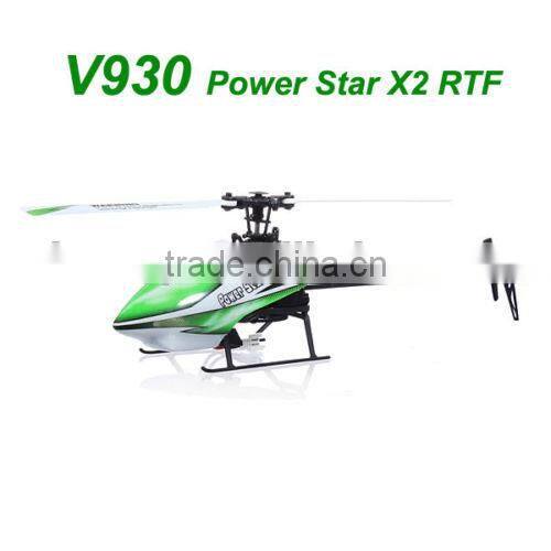 WLtoys V930 4CH 2.4G Remote Control Toys Brushless Flybarless 6-axis gyro RC Helicopter for Beginner VS V911 V912 V913 (280835)