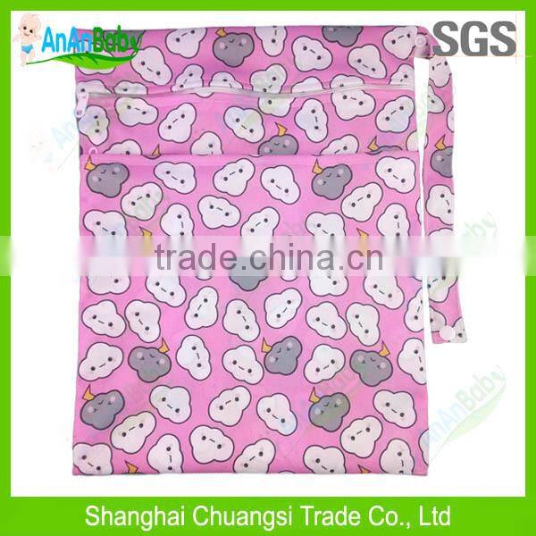 2014 Hot New Baby Product Custom Wet Bags / Reusable Cloth Wet Bags