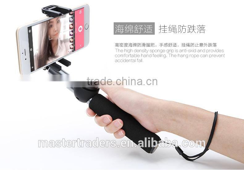 Original Rock Bluetooth Handheld Monopod II 90CM Self-timer Remote Shutter Control Mount For Below 6 Inch Mobile Phone MT-3367