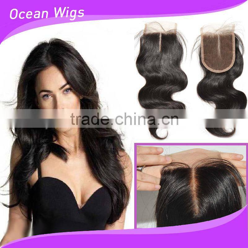 brazilian hair weaving closure pieces