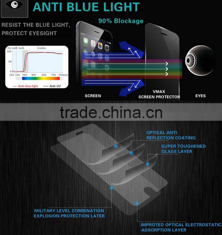 2.5D 0.33mm mobile phone tempered glass screen protector for iphone 6/6s