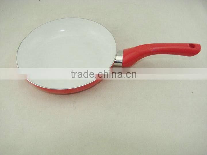 As seen on TV colorful Induction cooker use non-stick white ceramic fry pan