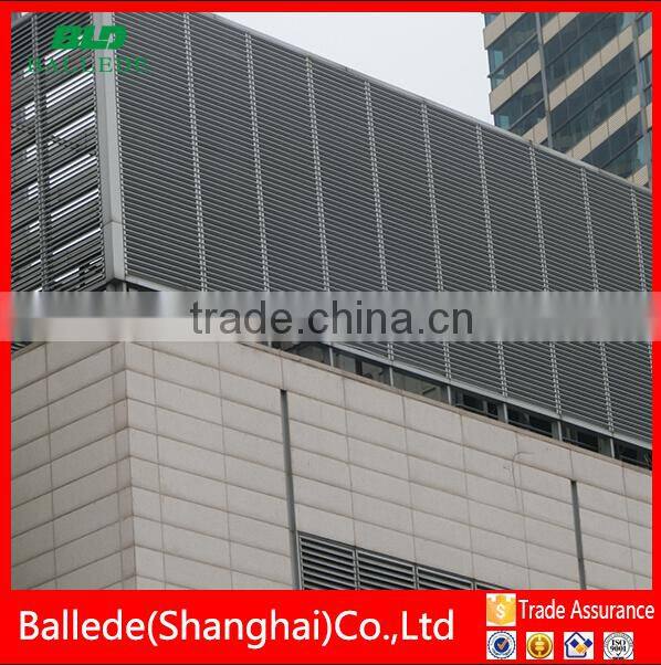 exterior waterproof sunshade ceiling aluminum sun louver