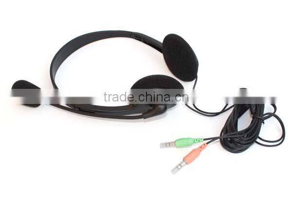 Wholesale factory free sample cheap headphone with detachable speaker for computer game 3.5mm headphone jack