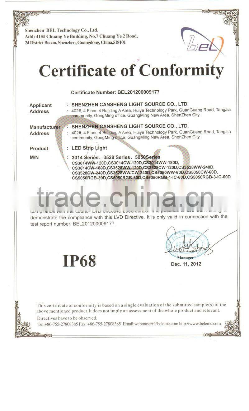 SMD3528 240D double line warm white led strip light