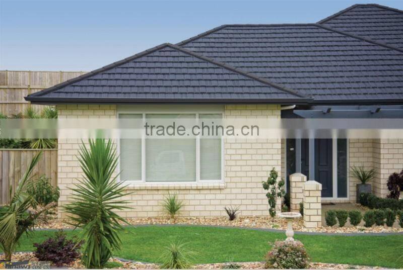 smoky gray bond/classic/wood / shingle classic tile Stone Coated metal Roofing Tiles