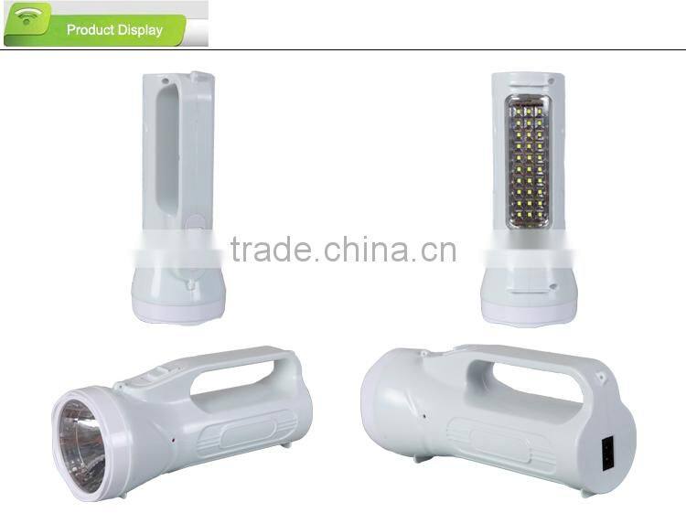 brightness portable rechargeable LED hunting flood light with sidelight