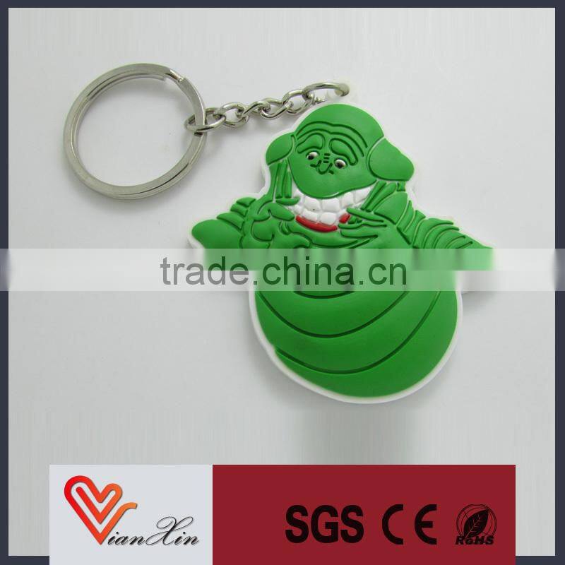 wholesale custom 3D effect soft PVC cartoon keychain
