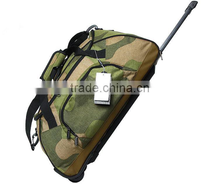 polyester boarding trolley case, camouflage, waterproof