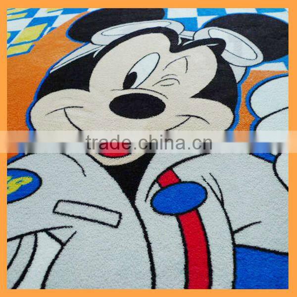 100% polyester printing Mickey Mouse Cartoon coral fleece Blanket /Throw
