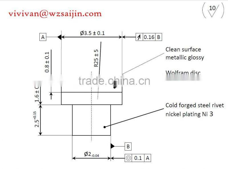 high good quality tungsten
