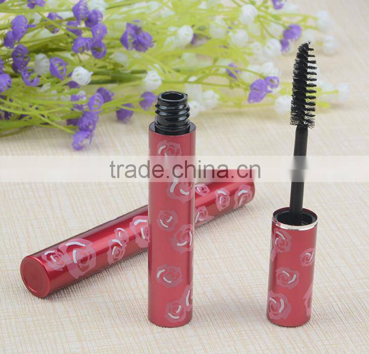 High quality empty hot coffe brands shiny double black coffe tube mascara